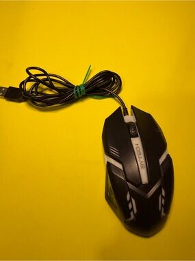 BYTECH Wired Gaming Mouse in Black and White